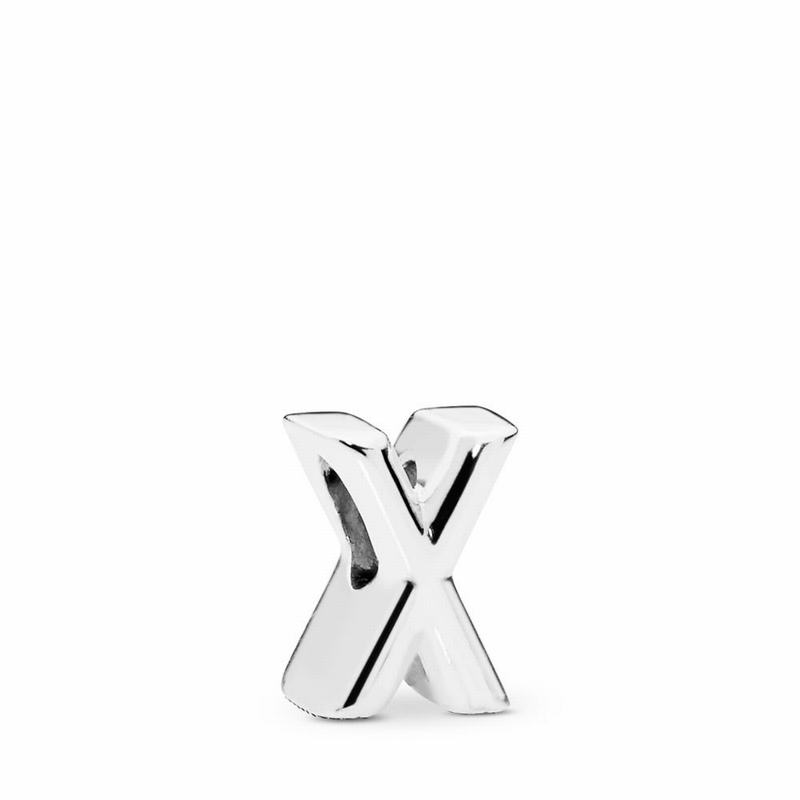 Pandora Letter X Charm - Sterling Silver - Canada | LF3764QL